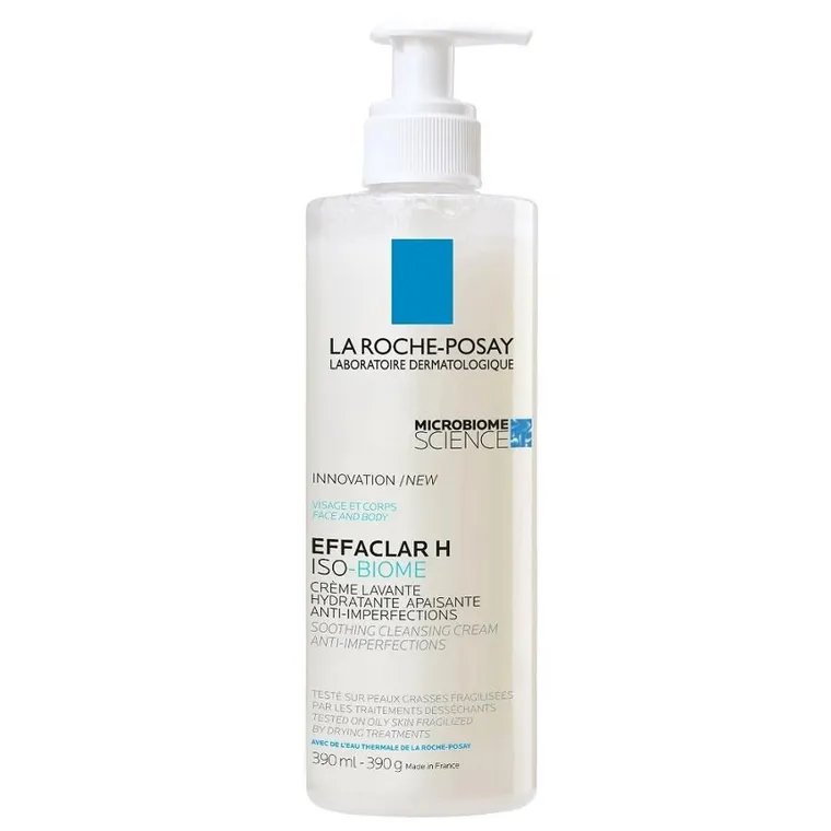 La Roche Posay, Effaclar H Iso-Biome, krem myjący przeciw niedoskonałościom, 390 ml