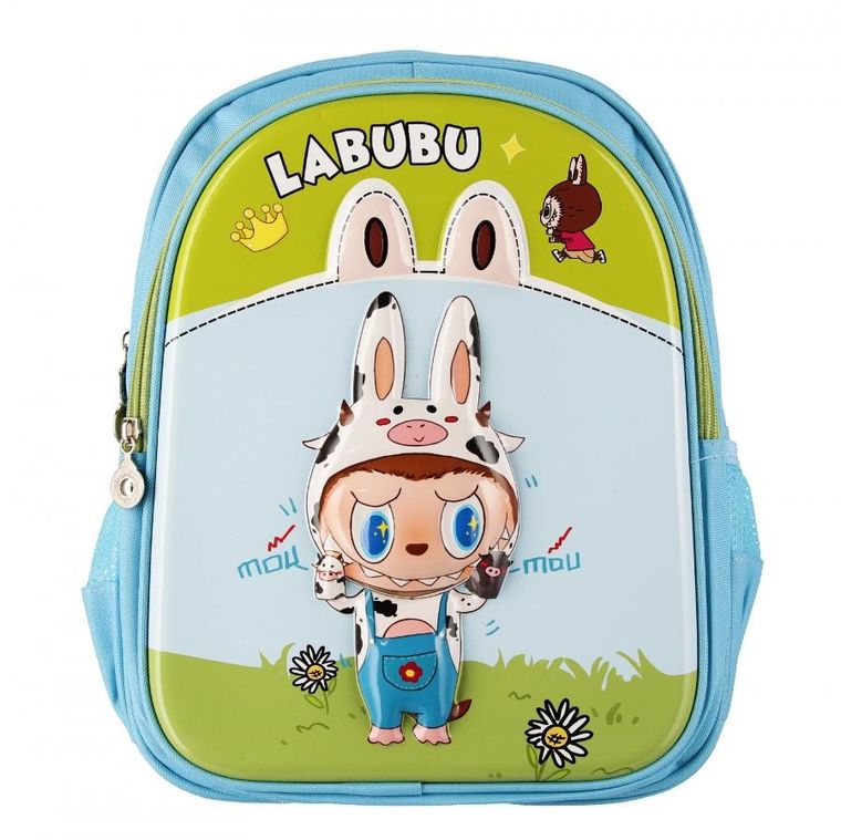 Labubu, plecak dla przedszkolaka 3D, niebieski