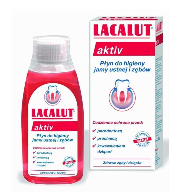 Lacalut, płyn do płukania ust Aktiv, 300 ml