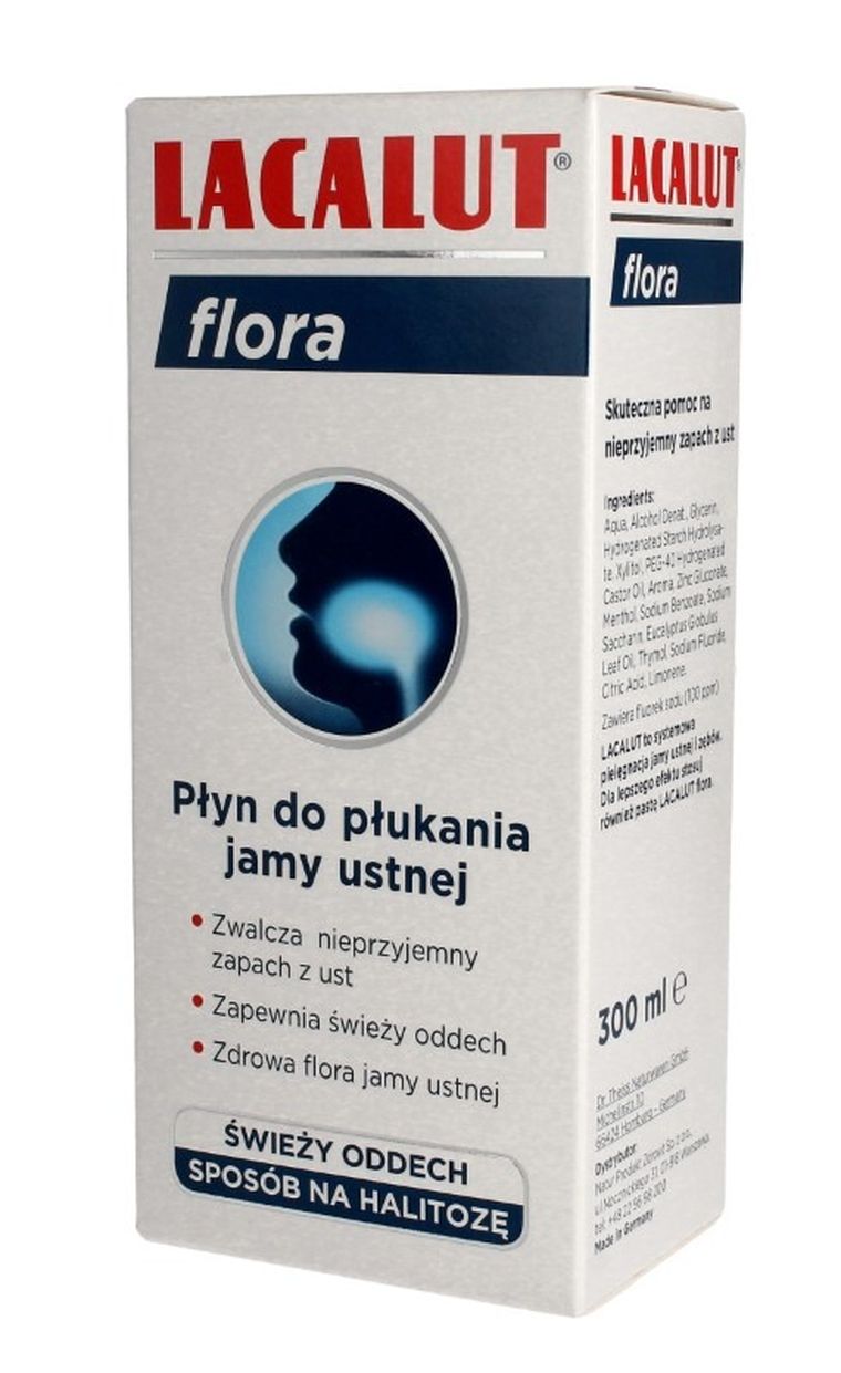Lacalut, płyn do płukania ust, flora, 300 ml