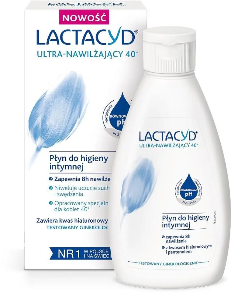 Lactacyd, 40+ Ultra, nawilżający płyn do higieny intymnej, 200 ml