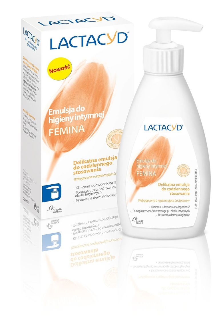 Lactacyd, Femina, emulsja do higieny intymnej z dozownikiem, 200 ml