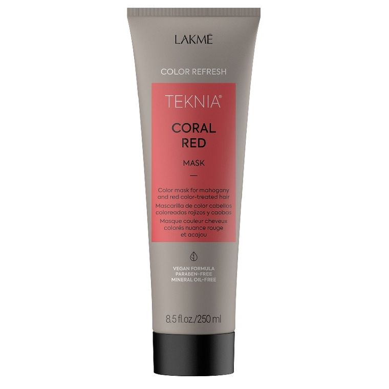 Lakme, Teknia Coral Red Mask Refresh, maska odświeżająca kolor do włosów rudych i mahoniowych, 250 ml