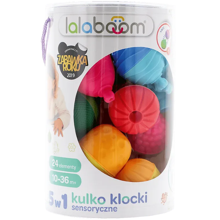 Lalaboom, Kulko-klocki sensoryczne, 24 elementy