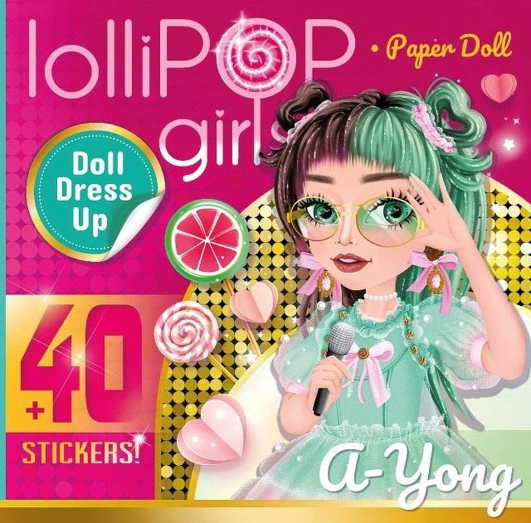 Lalka do wycinania z naklejkami. A-Young