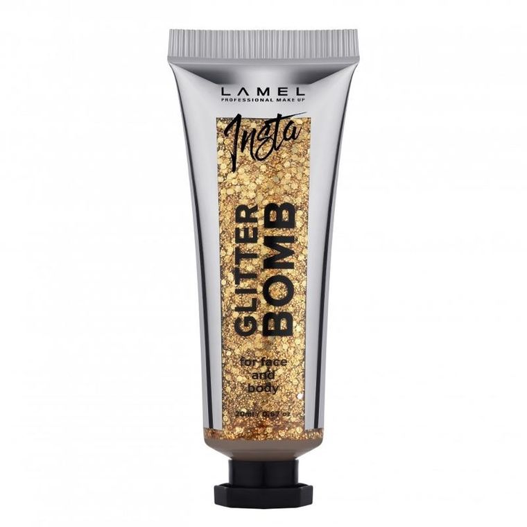 Lamel, Insta, Glitter Bomb, brokat w żelu do twarzy i ciała, nr 402, 20 ml