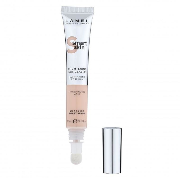 Lamel, Smart Skin Brightening Concealer, korektor z kwasem hialuronowym, nr 402, 15 ml