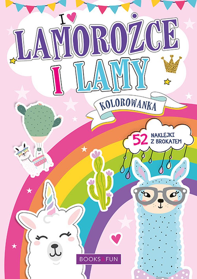 Lamorożce. Kolorowanka z naklejkami