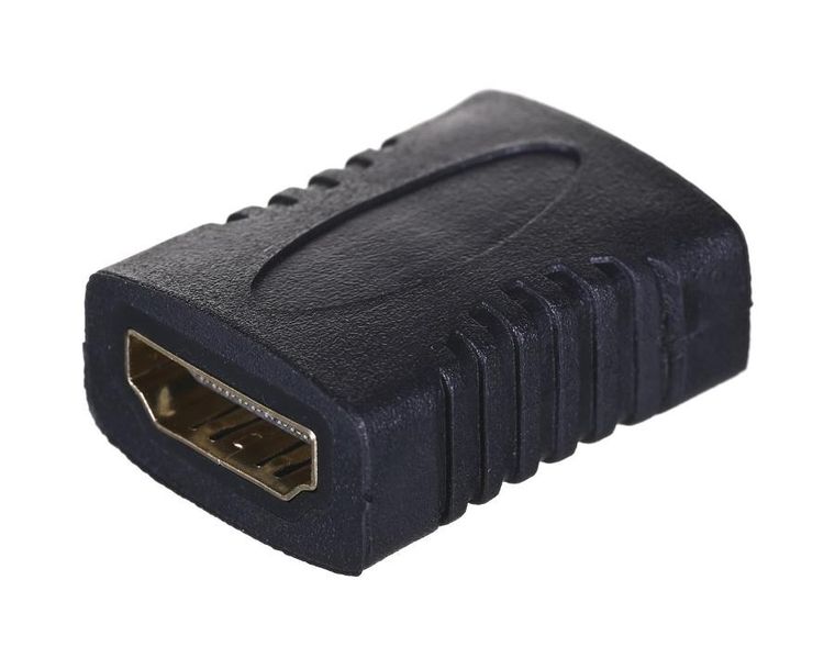Lanberg, adapter, AD-0018-BK, HDMI F - HDMI F, czarny