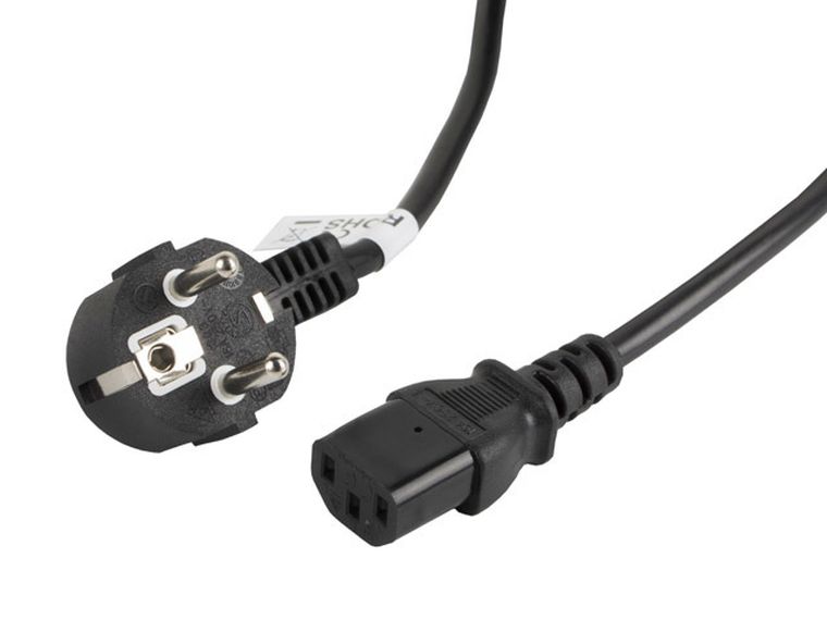Lanberg, kabel Ca-c13c-11cc-0050-bk c13 / Iec C13 / Iec 320 C13 F - Schuko M, 5m, czarny