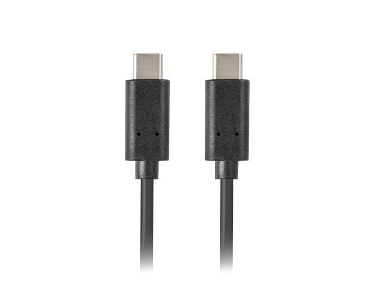 Lanberg, kabel Ca-cmcm-10cu-0010-bk, usb Typu C - Usb Typu C, czarny, 1 m