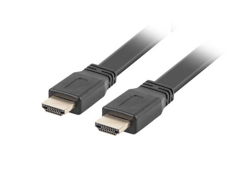 Lanberg, kabel Ca-hdmi-21cu-0010-bk, hdmi M - hdmi M, 1m, czarny