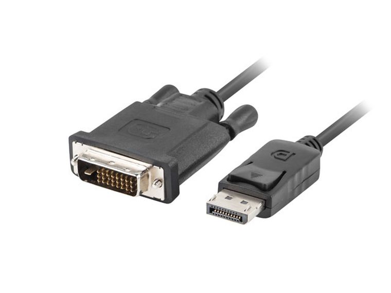 Lanberg, kabel Displayport M - Dvi-d M, 3m, czarny