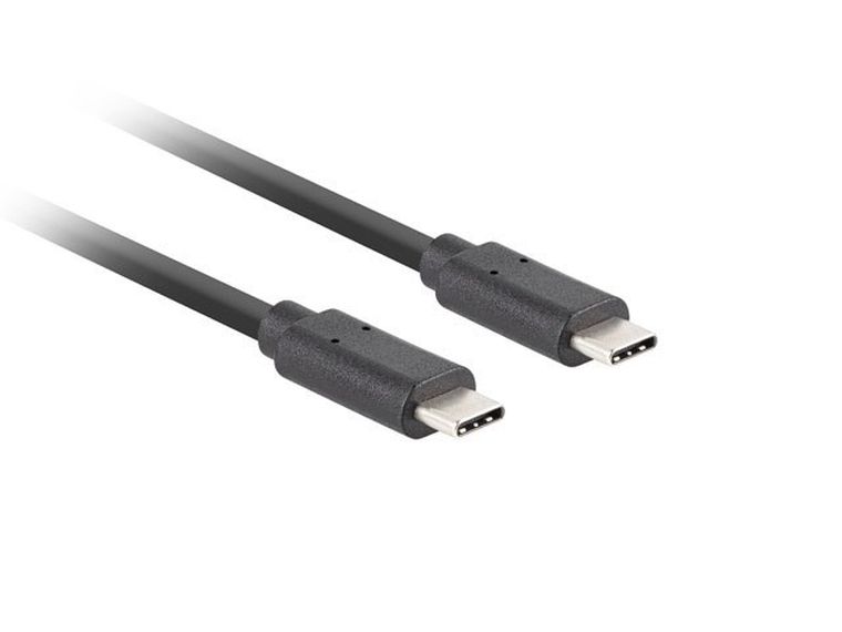Lanberg, kabel USB-C, M/M 3.2 Gen2, 1M, 10gb/s, PD100W, CA-cmcm-32CU-0010-BK