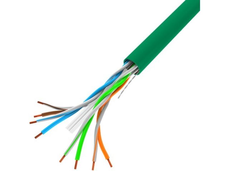 Lanberg, kabel UTP, 1GB/S 305M DRUT CCA, zielony, LCU6-10CC-0305-G
