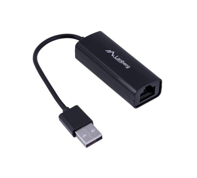 Lanberg, karta sieciowa, NC-0100-01, USB 2.0; 1x 10/100Mbps