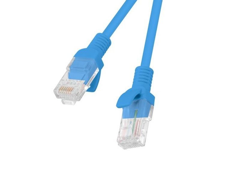 Lanberg, patchcord, kat. 6, UTP, 15m, niebieski