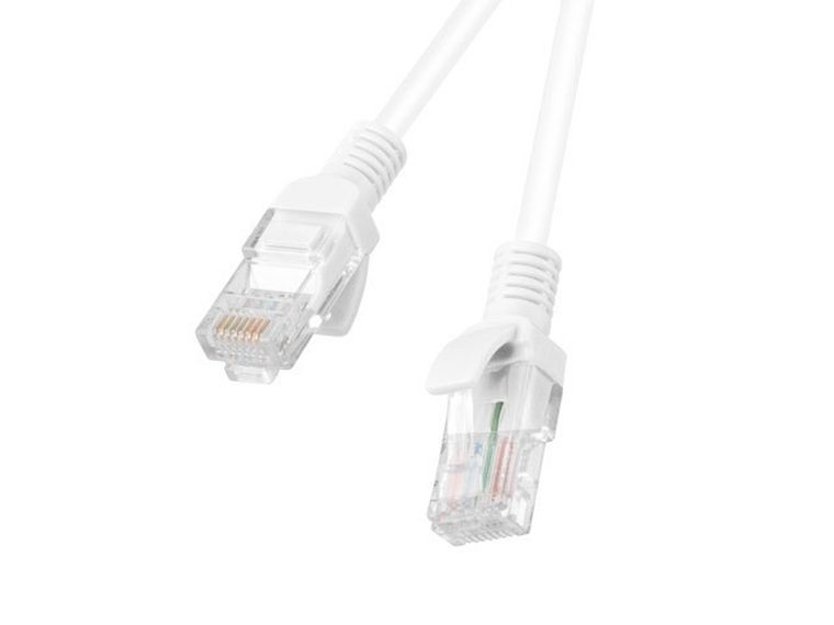 Lanberg, patchcord, kat. 6, UTP, 2m, biały, 10 szt.