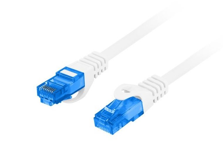Lanberg, patchcord, S/FTP, kat. 6A, 20m, biały