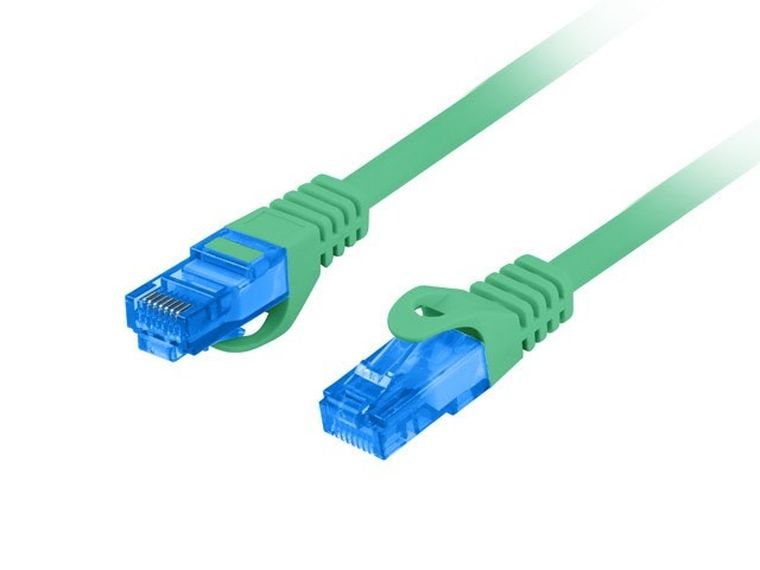 Lanberg, patchcord, S/FTP, kat. 6A, 20m, zielony