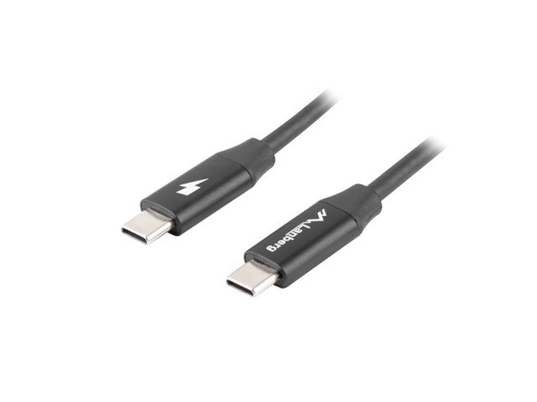 Lanberg, Premium, kabel USB-C 2.0, M/m, 1.8m, QC 4.0 Power Delivery, 60W, czarny