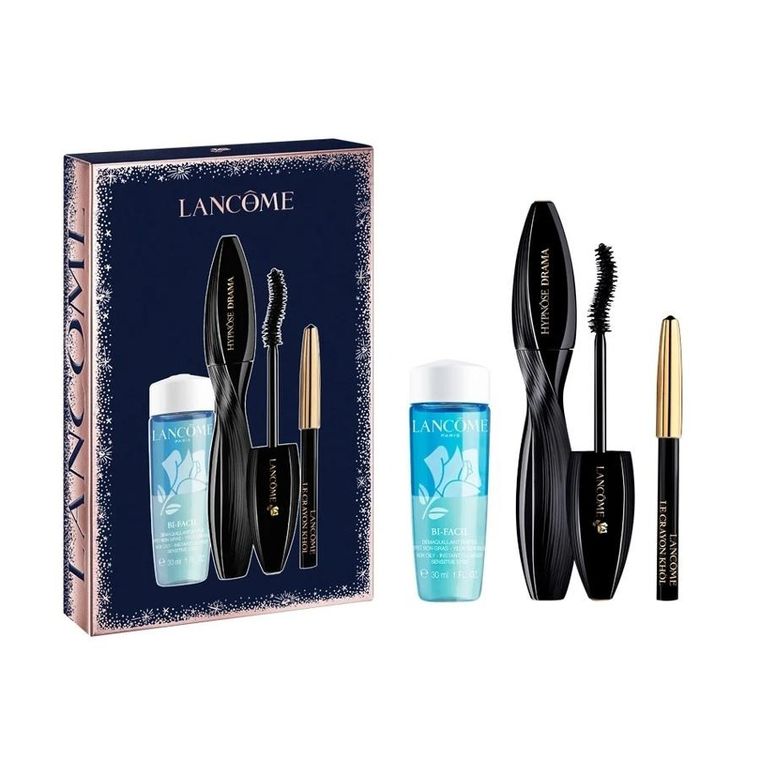 Lancome, Hypnose Drama Mascara Routine Gift Set, zestaw, tusz do rzęs, 01, 8 ml + mini kredka do oczu, 0.7g + płyn do demakijażu oczu, 30 ml