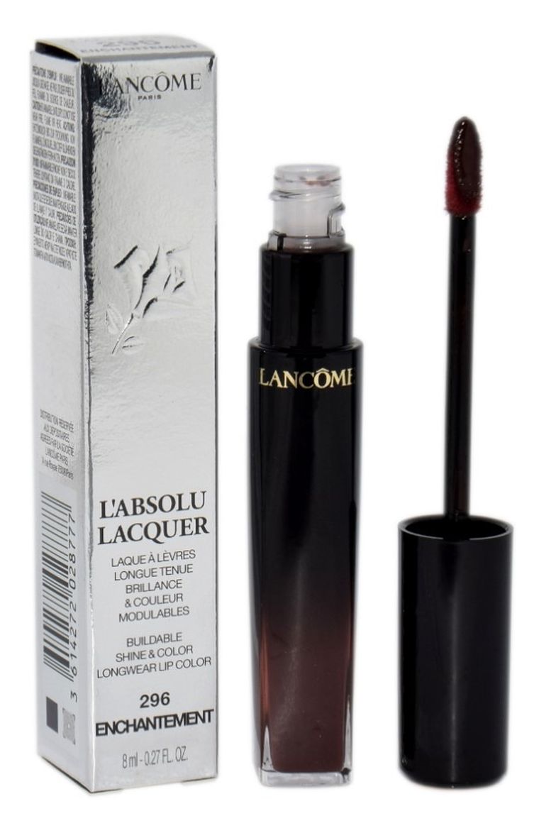 Lancome, L'Absolu Lacquer Buildable Shine & Color Longwear Lip Color, błyszczyk do ust, 296 Enchantement