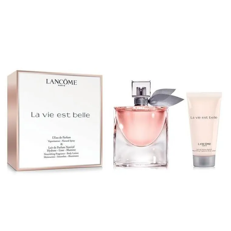 Lancome, zestaw upominkowy La Vie Est Belle, woda perfumowana w sprayu, 50 ml + perfumowany balsam do ciała 50 ml