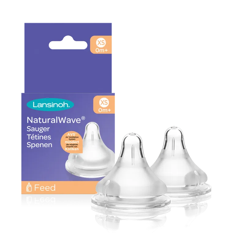 Lansinoh, Natural Wave, smoczek o bardzo wolnym przepływie, rozmiar XS, 2 szt.