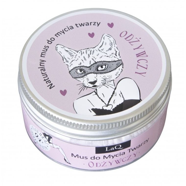 Laq, Kocica, naturalny mus do mycia twarzy, odżywczy, 100 ml