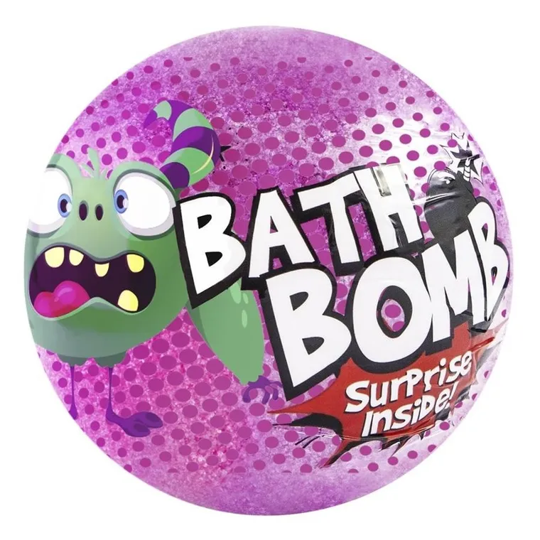 LaQ, kula do kąpieli z niespodzianką, Różowa, 120g