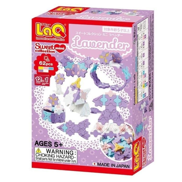 Laq, Mini Lavender, klocki konstrukcyjne, 62 elementy