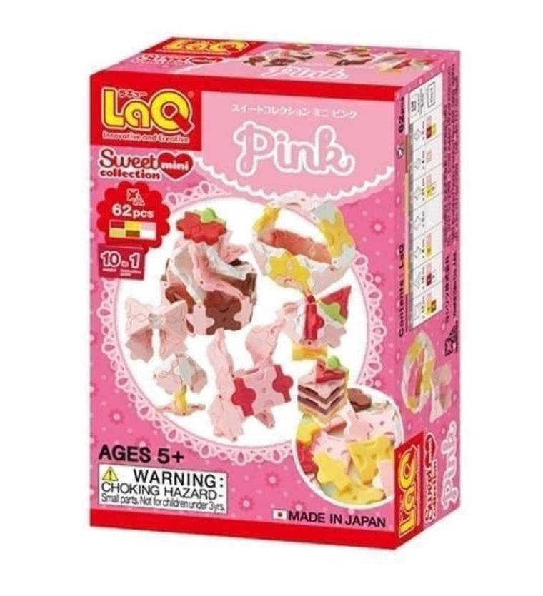 Laq, Mini Pink, klocki konstrukcyjne, 62 elementy