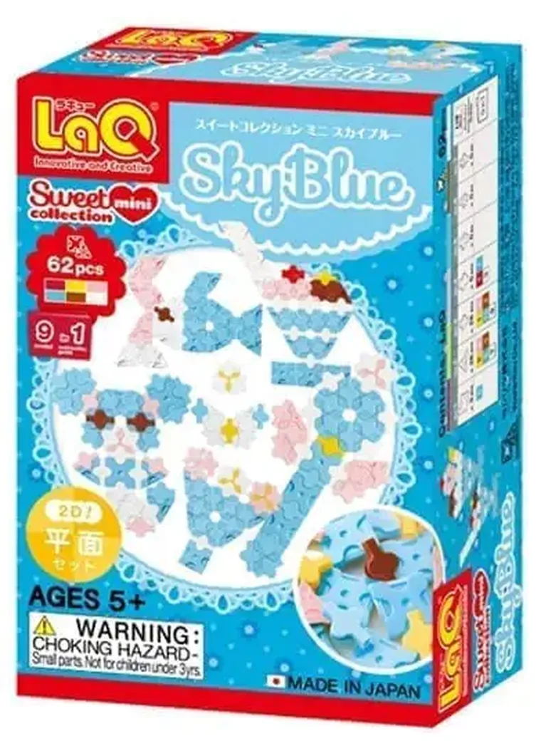 Laq, Mini Sky Blue, klocki konstrukcyjne, 62 elementy