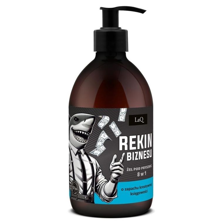 LaQ, żel pod prysznic dla mężczyzn 8w1, Rekin Biznesu, 500 ml