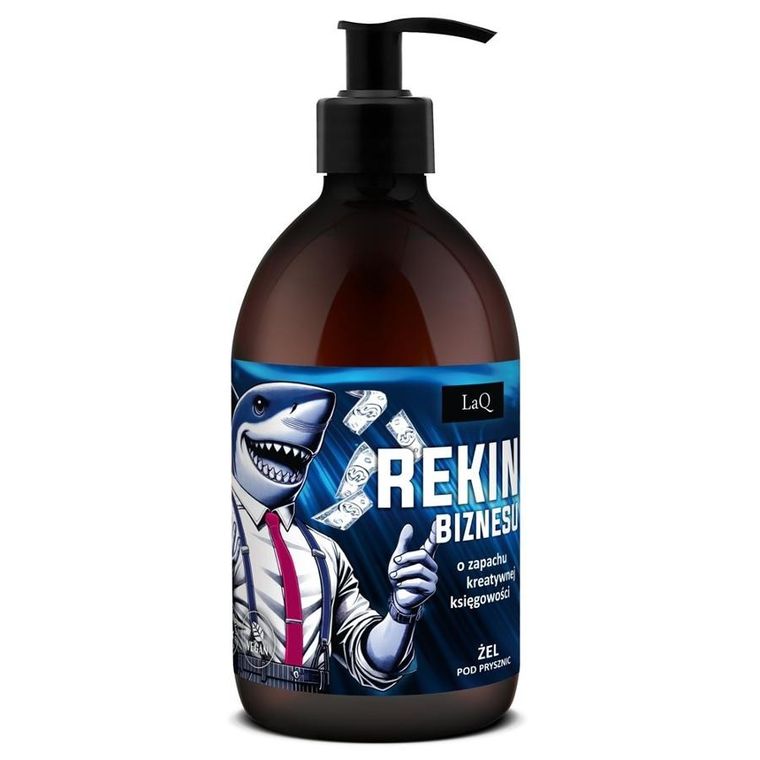LaQ, żel pod prysznic dla mężczyzn 8w1, Rekin Biznesu Premium, 500 ml