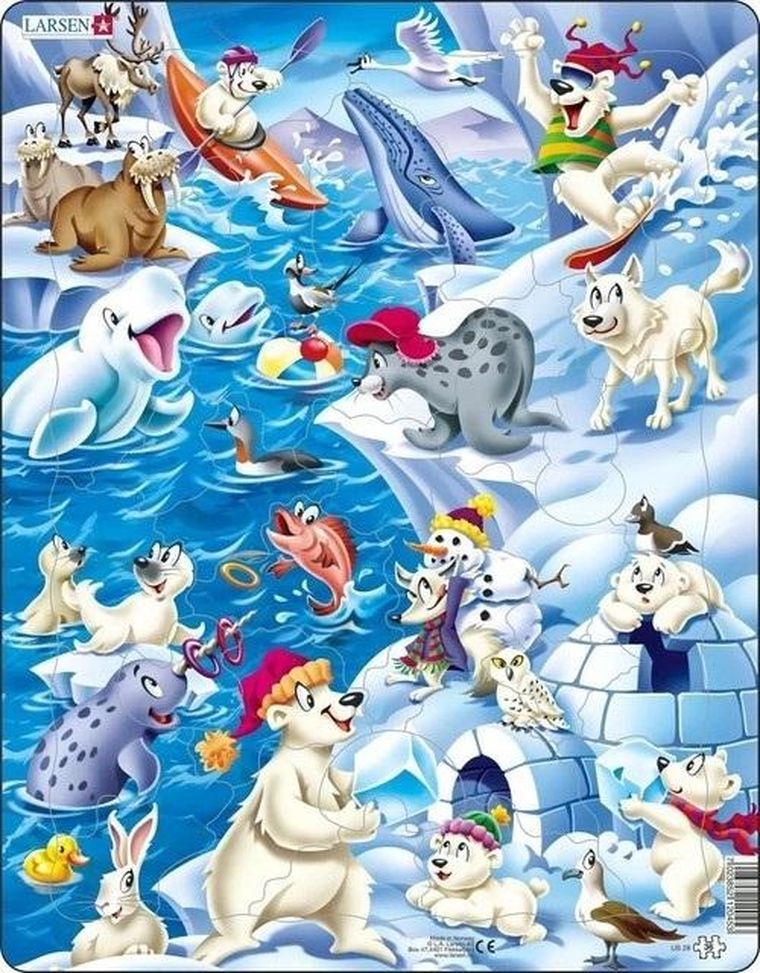 Larsen, Arktyczny lód, puzzle ramkowe maxi