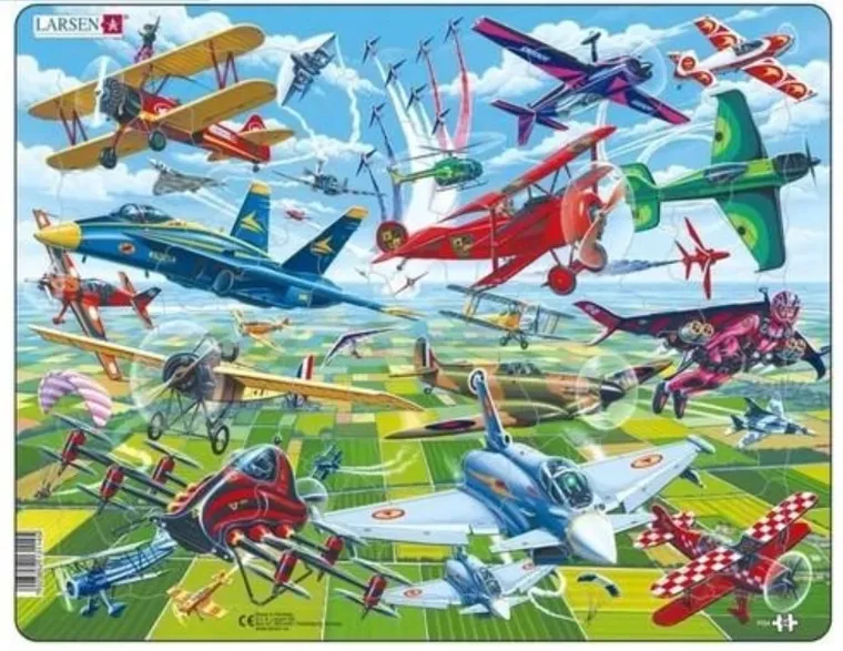 Larsen, układanka lotnicza, akrobatyka, 64 elementy