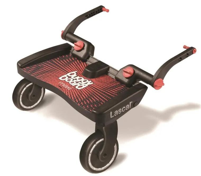 Lascal, BuggyBoard Maxi, dostawka do wózka, czerwona