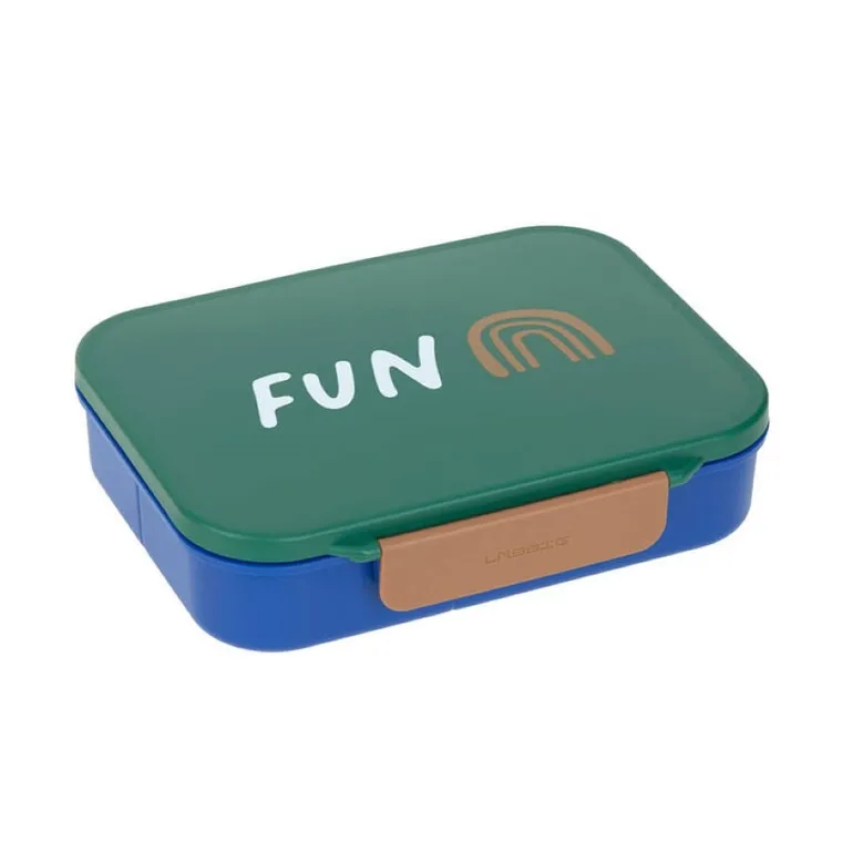 Lassig, Bento, Little Gang Rainbow, lunchbox z przegródkami, green