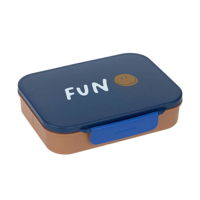 Lassig, Bento, Little Gang Smile, lunchbox z przegródkami, navy