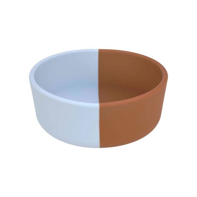 Lassig, Happy Rascals Smile, miseczka silikonowa dla dzieci, Sky Blue