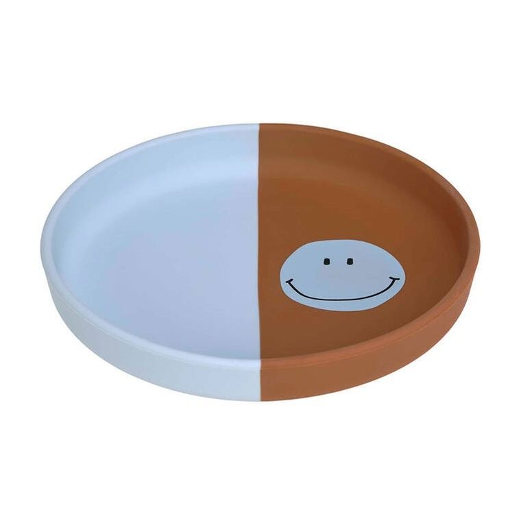 Lassig, Happy Rascals Smile, talerzyk silikonowy dla dzieci, Sky Blue