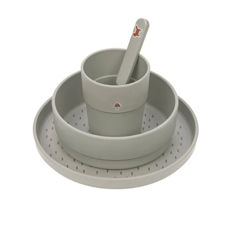 Lassig, Little Forest, Lisek, komplet naczyń dla dzieci