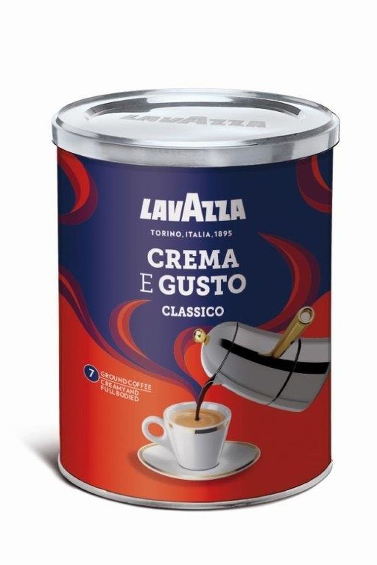 Lavazza, Crema e Gusto, kawa mielona, puszka, 250 g