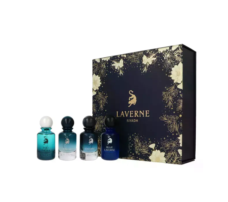 Laverne, Riyadh For Him, zestaw: woda perfumowana, 4-25 ml