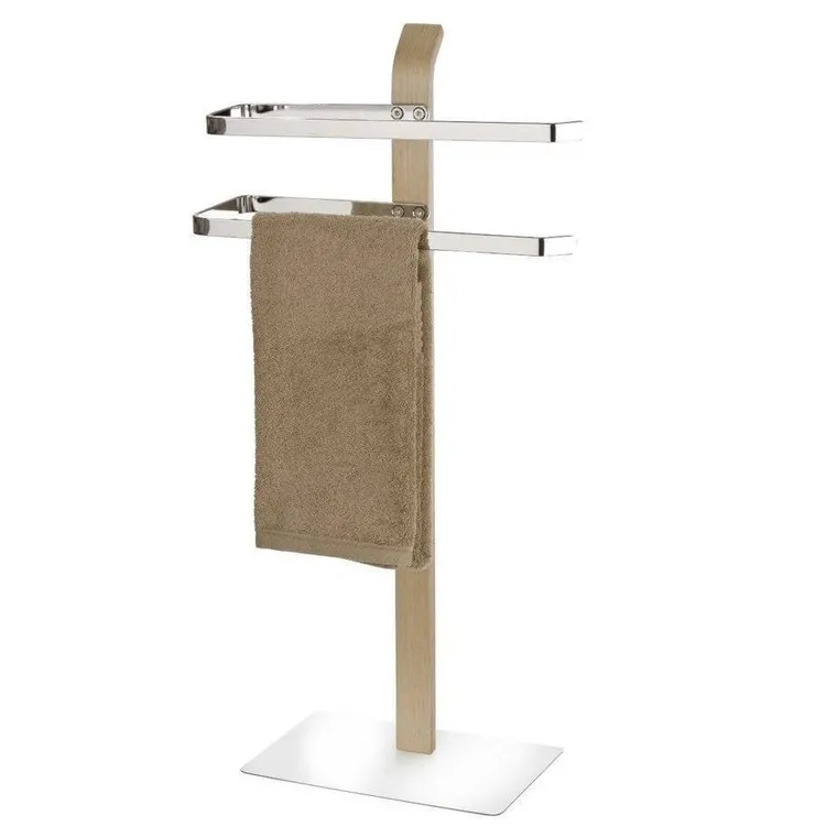 Łazienkowy stojak na ręczniki, Samona brown, 2-ramienny