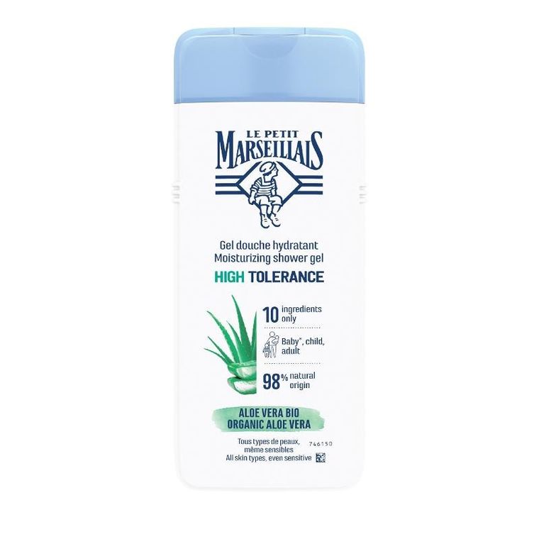 Le Petit Marseillais, żel pod prysznic, high tolerance, bio organic aloe vera, 400 ml