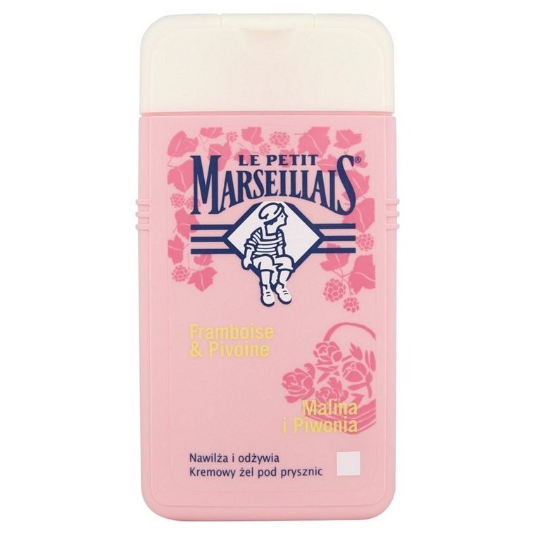 Le Petit Marseillais, żel pod prysznic, malina i piwonia, 400 ml