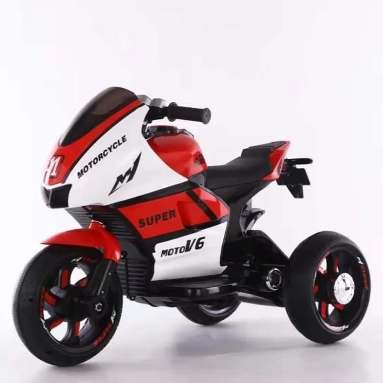 Lean Cars, motor trójkołowy, pojazd na akumulator, HT-5188, czerwony